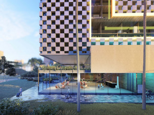 Tower in a city FULL Residential building Revit Lumion Modello 3D