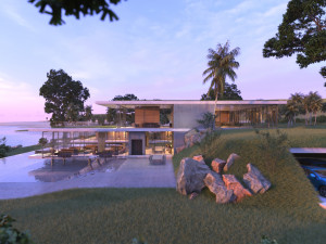 Modern beach house Revit and Vray 3ds max 3D Модель