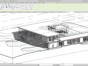 Modern beach house Revit and Vray 3ds max 3D Model
