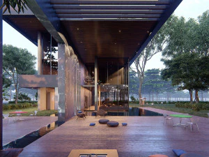 Modern house full project Revit and Lumion with 3d grass 3D Model