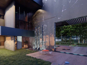 Modern house full project Revit and Lumion with 3d grass 3D Model