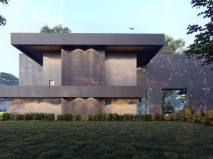 Modern house full project Revit and Lumion with 3d grass 3D Модель