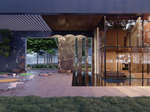 Modern house full project Revit and Lumion with 3d grass 3D Модель