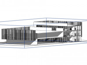 Commercial building Revit Lumion with 3d grass 3D-Modell