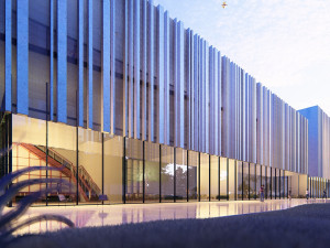 Commercial building Revit Lumion with 3d grass 3D-Modell