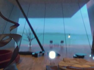 Beach Mountain cliff house Modern architecture Revit and 3ds max corona 3D Model