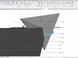 Beach Mountain cliff house Modern architecture Revit and 3ds max corona 3D Model