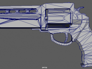 Revolver Modèle 3D