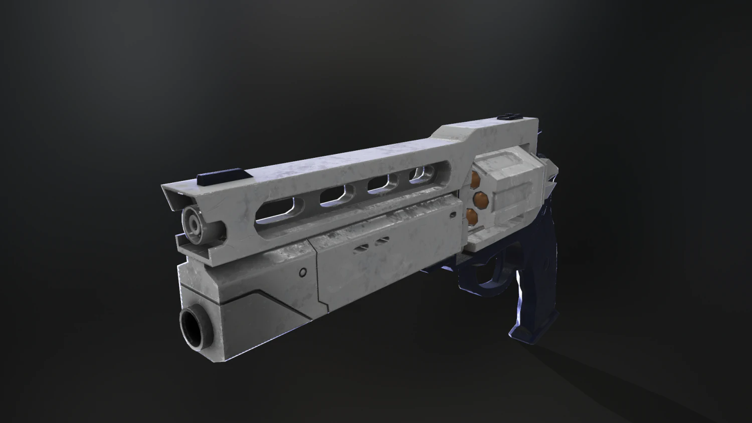 Revolver 3D Model .c4d .max .obj .3ds .fbx .stl .blend
