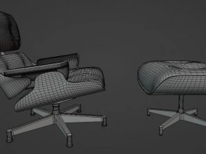 Eames Lounge Chair 3D 3D Model