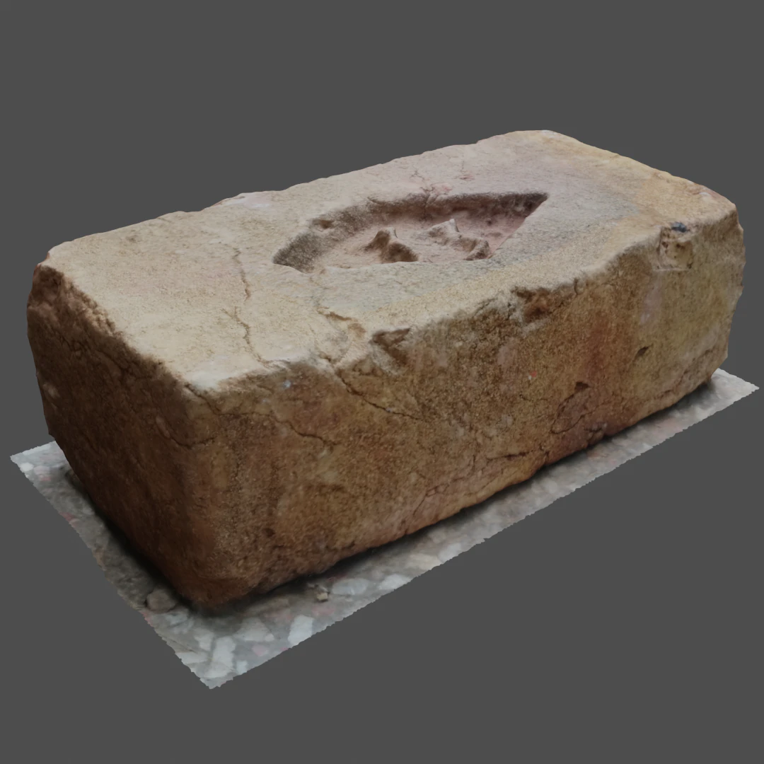 Photoscanned Brick 3D Model .c4d .max .obj .3ds .fbx .stl .blend 