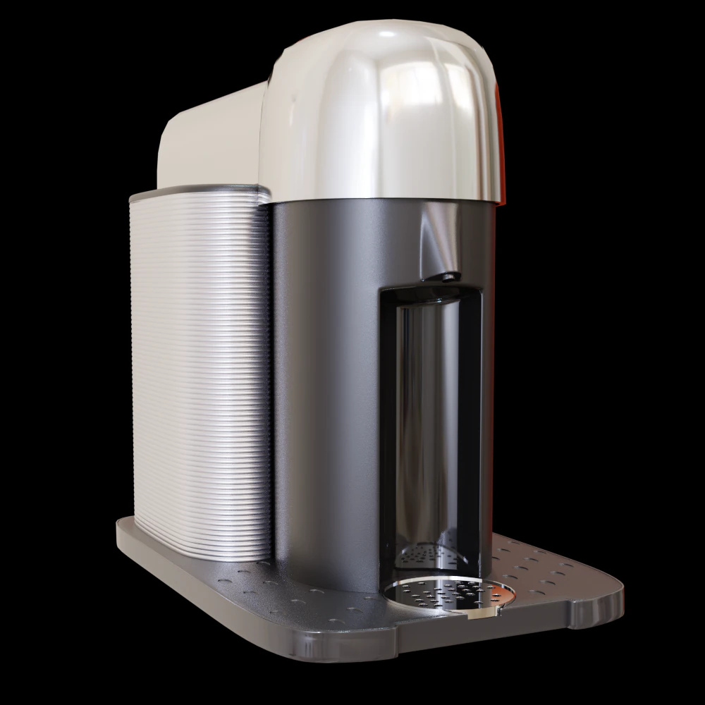Nespresso Coffee Machine 3D Model .c4d .max .obj .3ds .fbx .stl .blend 