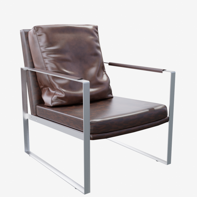 Zara Armchair 3D 模型 .c4d .max .obj .3ds .fbx .stl .blend 