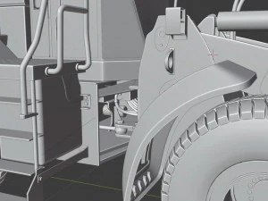 John Deere 744k Loader 3D Model