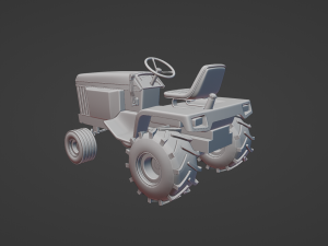 3d Printable John Deere 430 Lawn Tractor Modèles 3D en vedette