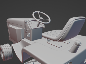 3d Printable John Deere 430 Lawn Tractor Modèles 3D en vedette