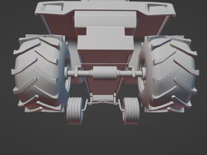 3d Printable John Deere 430 Lawn Tractor Modèles 3D en vedette