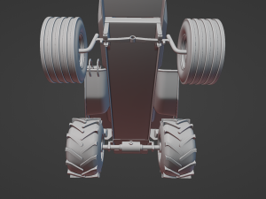 3d Printable John Deere 430 Lawn Tractor Modèles 3D en vedette