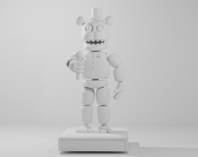 freddy fazbear statuette 3Dプリントモデル .c4d .max .obj .3ds .fbx .stl .blend 