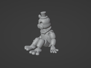 Golden Freddy 3Dプリントモデル