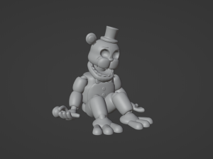 Golden Freddy 3Dプリントモデル