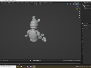Golden Freddy 3Dプリントモデル