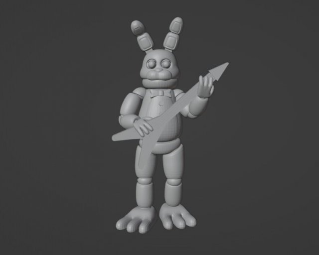 Bonni 3D Принт Модель .c4d .max .obj .3ds .fbx .stl .blend 