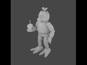 Chica 3D Print Model