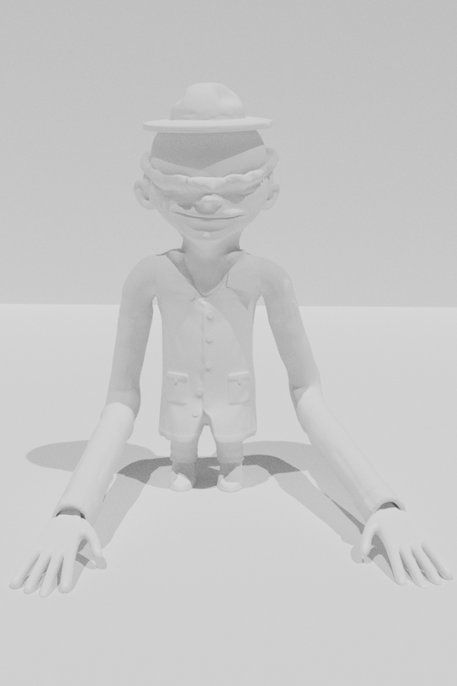 Janitor little nightmares Modèles 3D en vedette .c4d .max .obj .3ds .fbx .stl .blend 