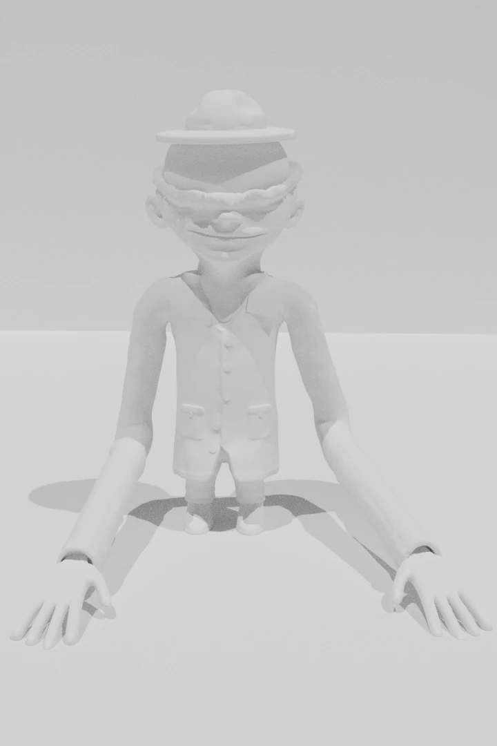 Janitor little nightmares 3D Print Model .c4d .max .obj .3ds .fbx .stl .blend 