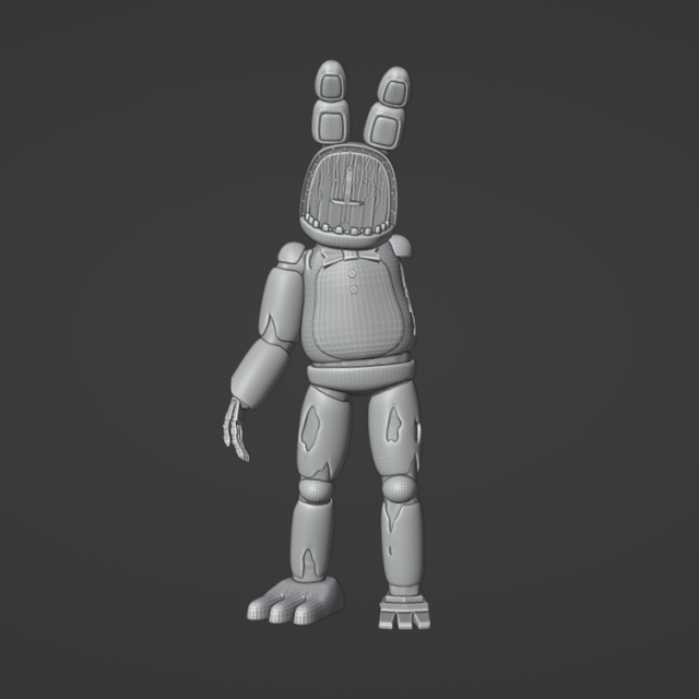 Old Bonni 3D Baskı Modeli .c4d .max .obj .3ds .fbx .stl .blend 