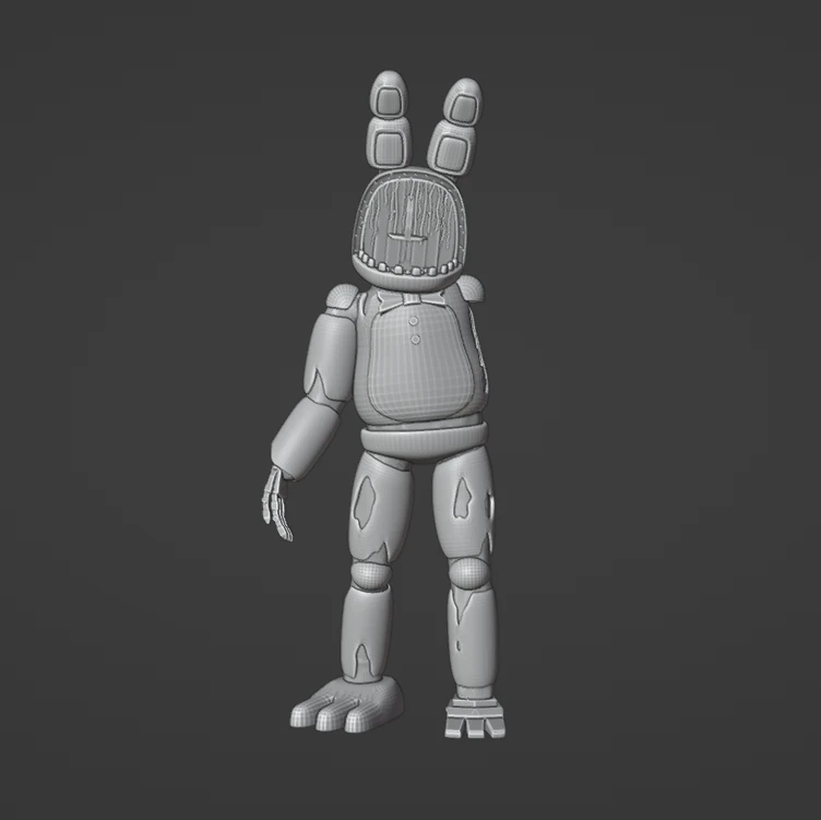 Old Bonni 3D Print Model .c4d .max .obj .3ds .fbx .stl .blend 