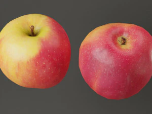 red apple game ready 3D Model