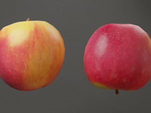 red apple game ready 3D Model