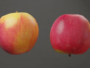 red apple game ready 3D Model