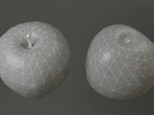 red apple game ready 3D Model