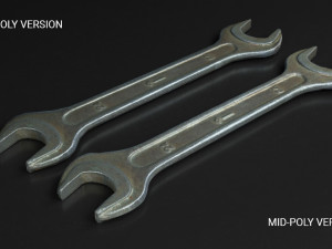 photoreal wrench game-ready model 02 3D 모델