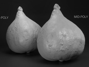 exotic pumpkin game-ready photoscan 01 3D Model