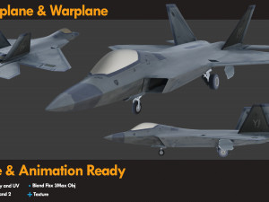 7 Airplane Warplane Helicopter 3D Model