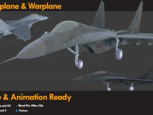 7 Airplane Warplane Helicopter 3D Model