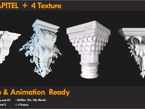 21 Carved Bracket 3D Model