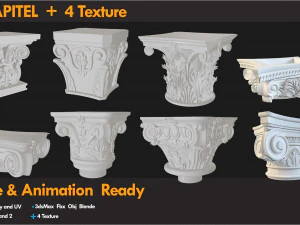 21 Carved Bracket 3D Model
