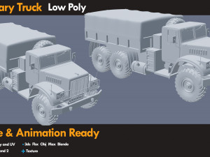 Military Truck 3D Model