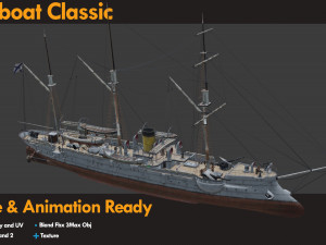Gunboat 3D Model