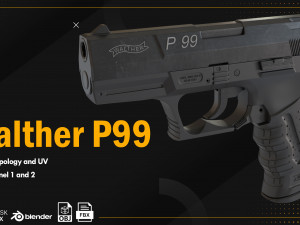 Walther P99 3D Model