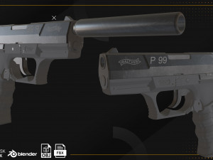 Walther P99 Modelo 3D