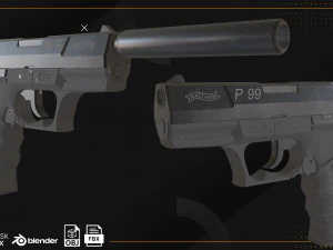 Walther P99 3D Model