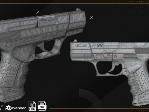 Walther P99 Modelo 3D