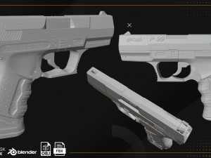 Walther P99 Modelo 3D