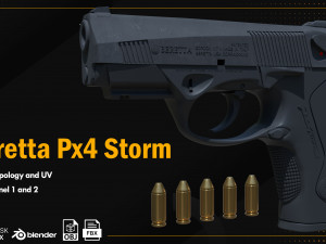 Beretta Px4 Storm 3D Model